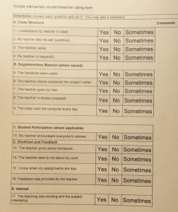 student form